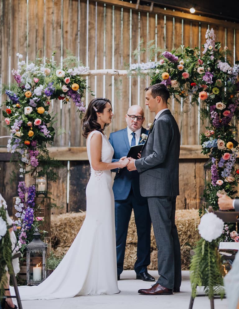 Farrah & Jonathan say their wedding vows