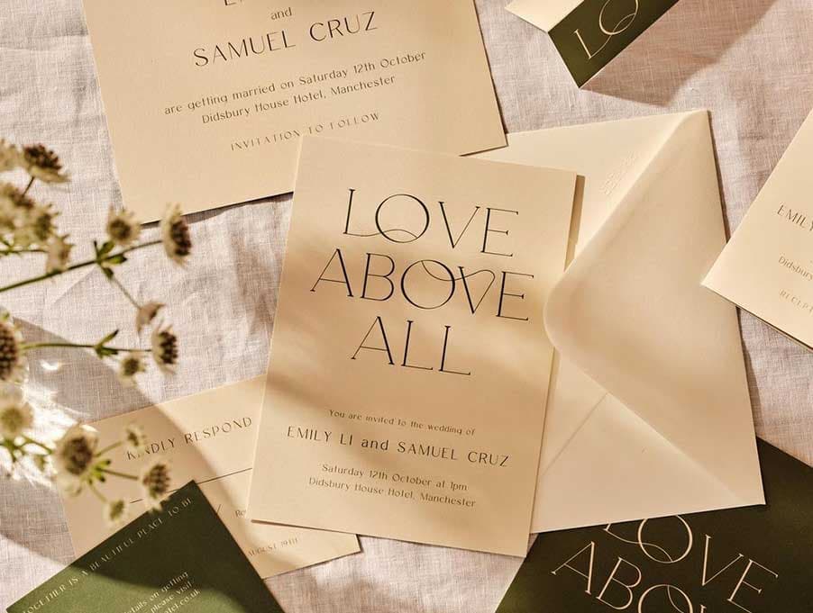 wedding stationery paper invitations