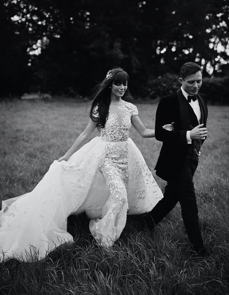 Romantic Wedding Inspiration Bride and Groom