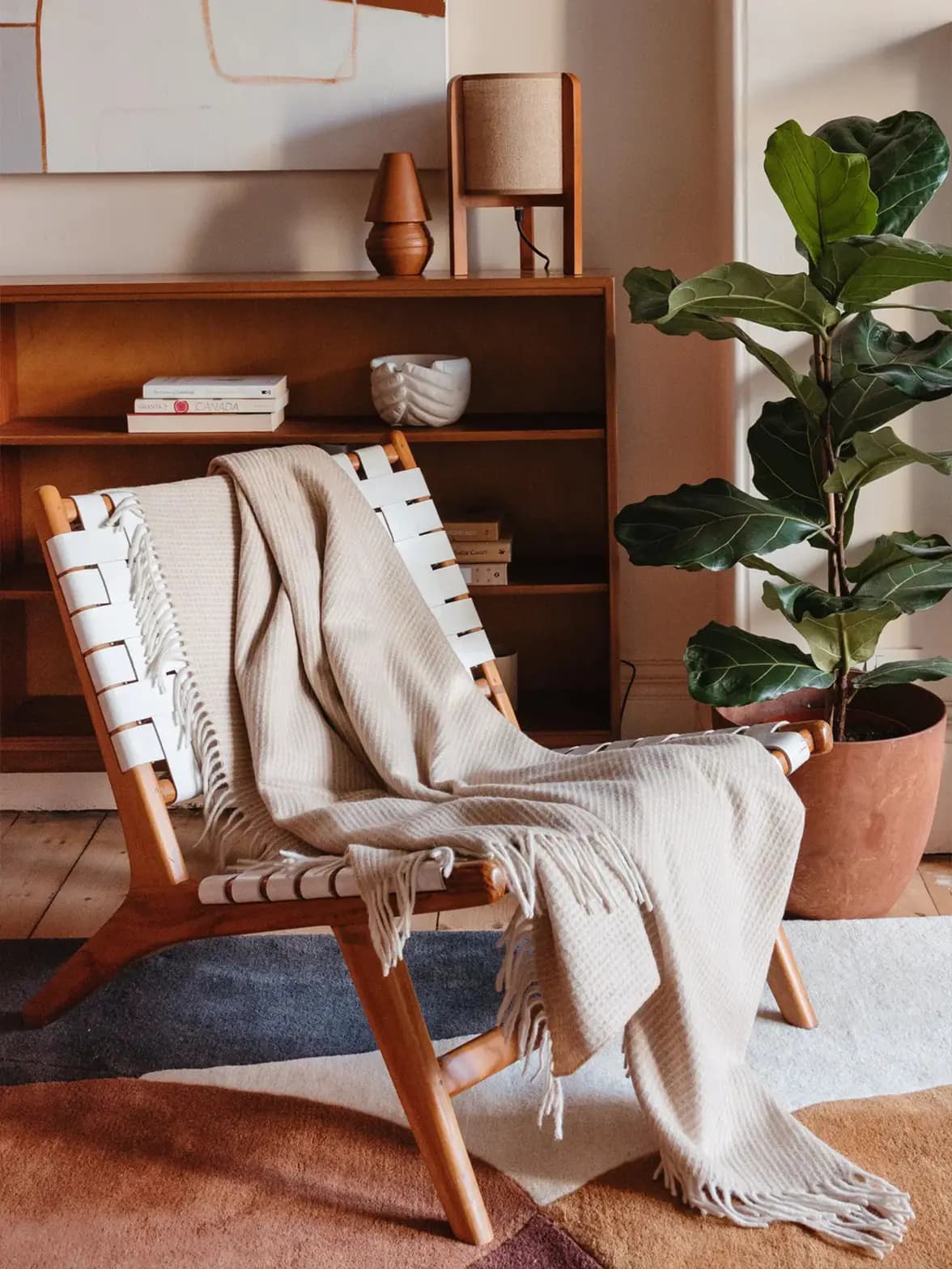 Best eco-friendly wedding gifts, Recycled Wool Blanket from TBCo