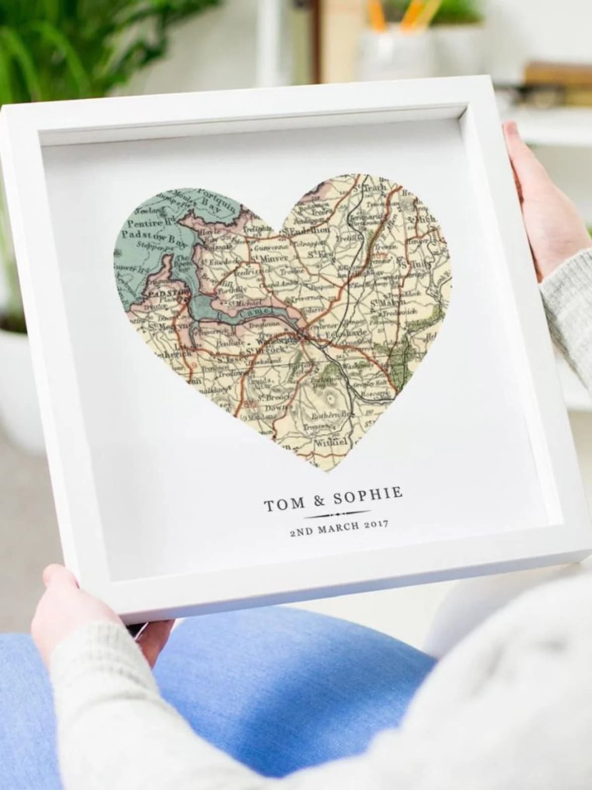 Best personalised wedding gifts, Personalised Heart Print  from Atlas & I