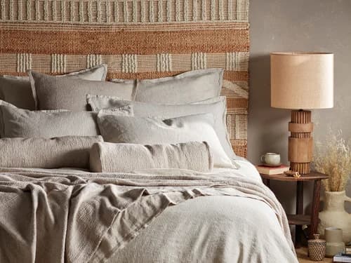 Sid Stripe Linen Duvet Cover, Secret Linen Store