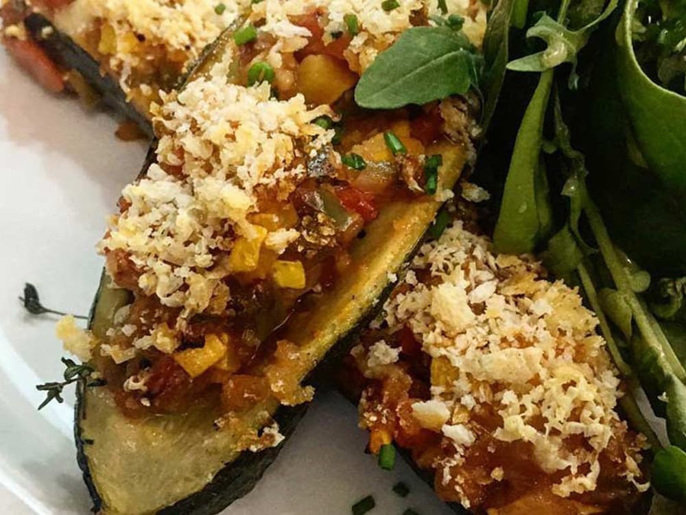 stuffed courgette wedding caterers