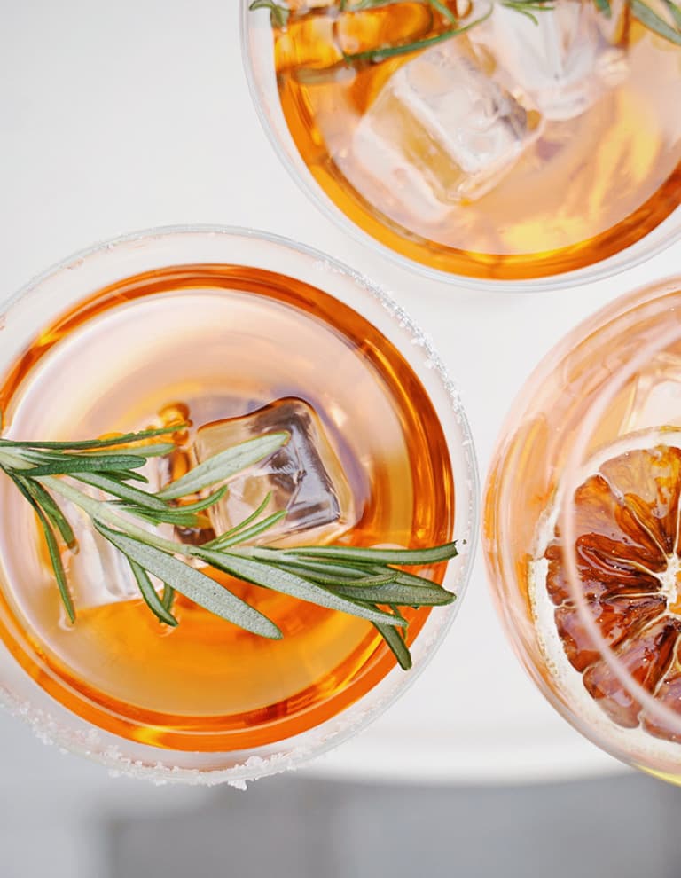 Cocktails For Autumn Three Drinks Side By Side
