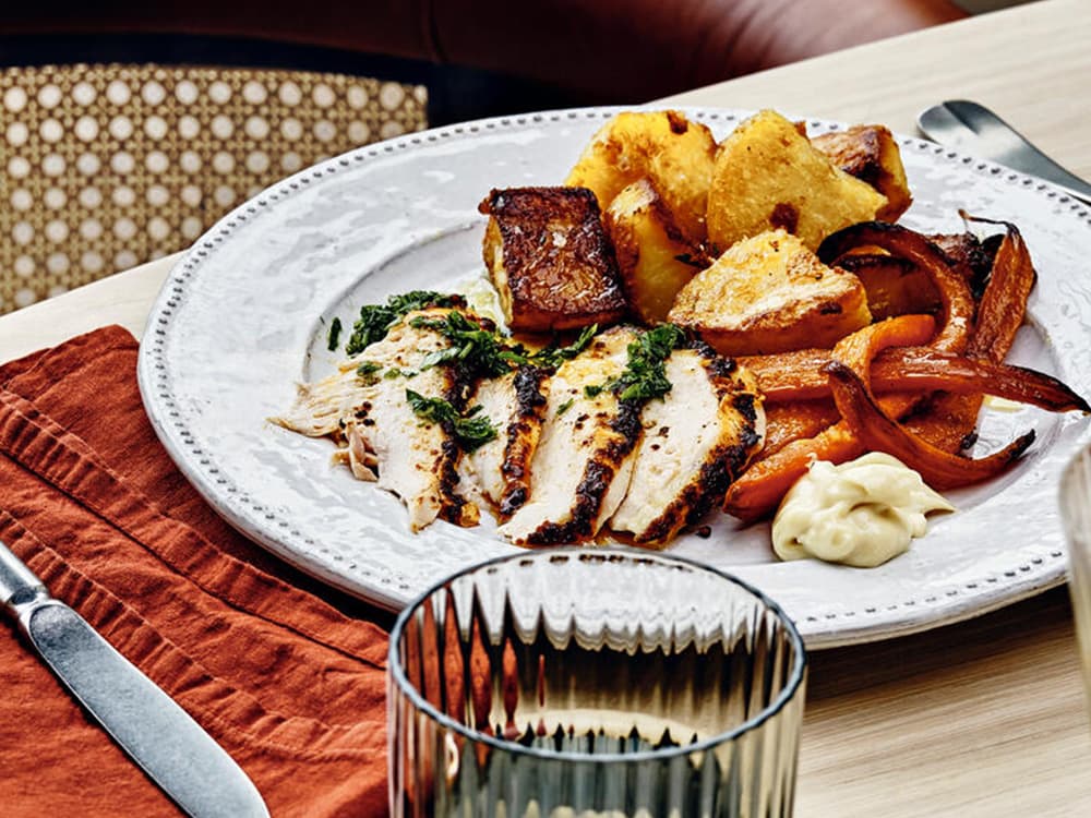 sunday roast dinner at soho home