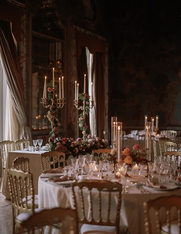 Grand Italian wedding styling, Lake Como