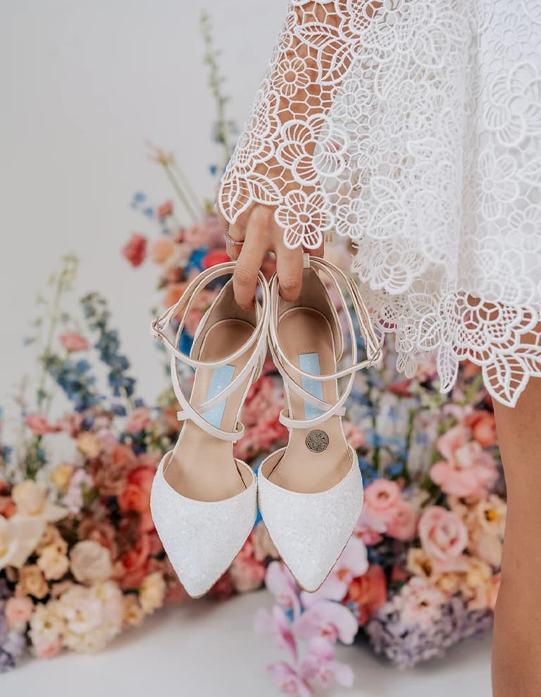 Koko Pearl wedding shoes, Charlotte Mills