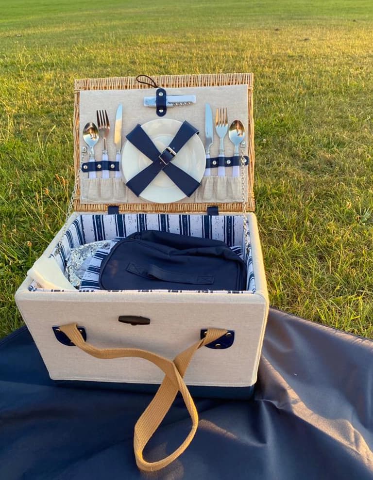 Willow & Wicker picnic basket, Andrea & Neil's wedding gifts