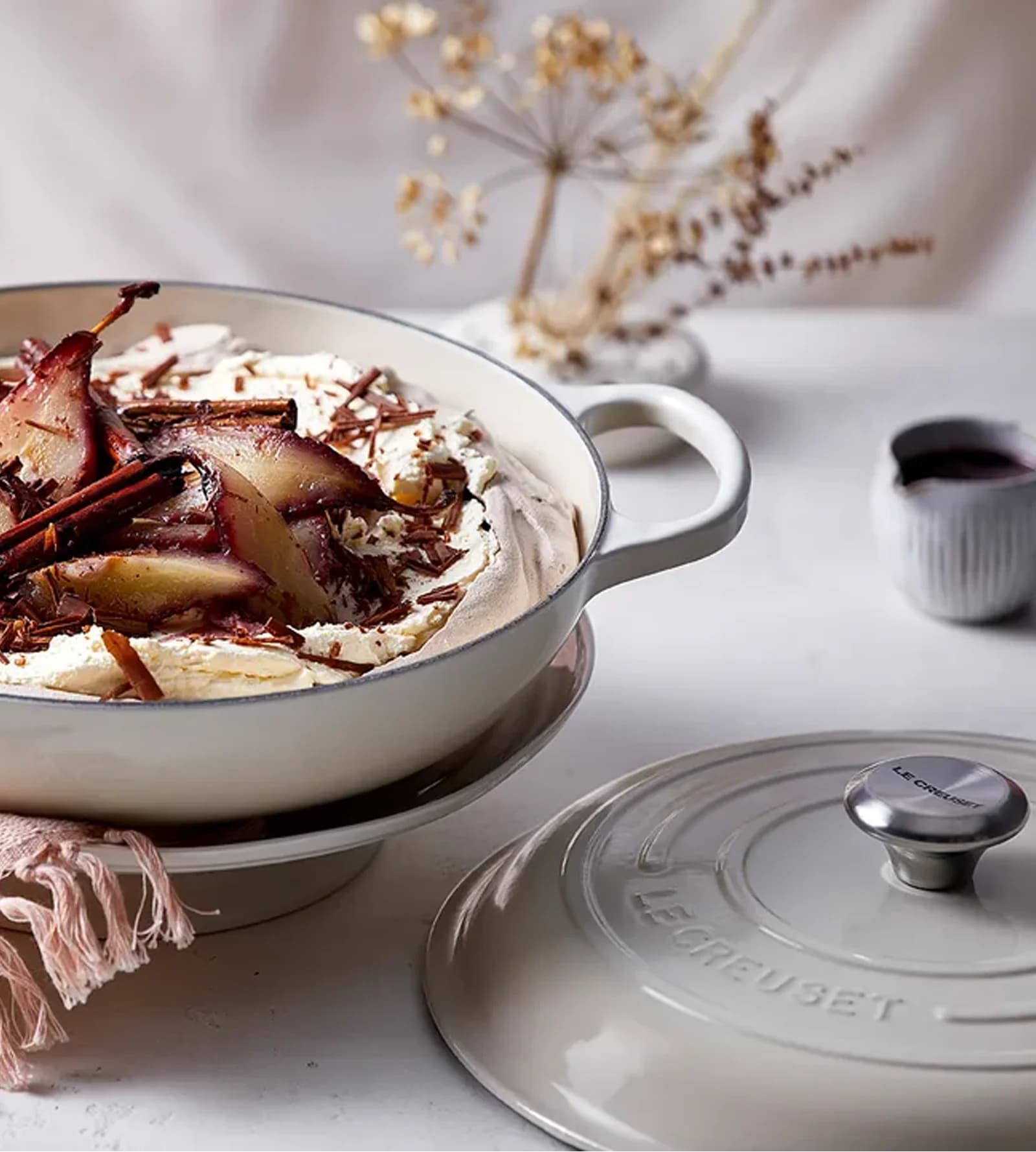 Wedding gift idea, Le Creuset casserole in Meringue colourway