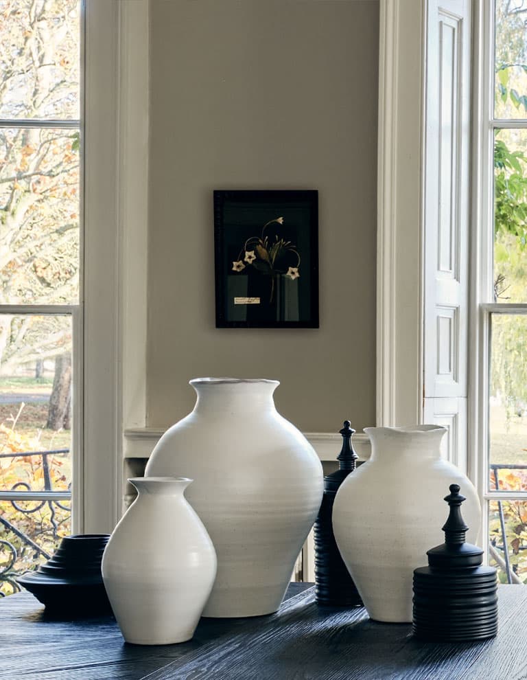 White vases from OKA