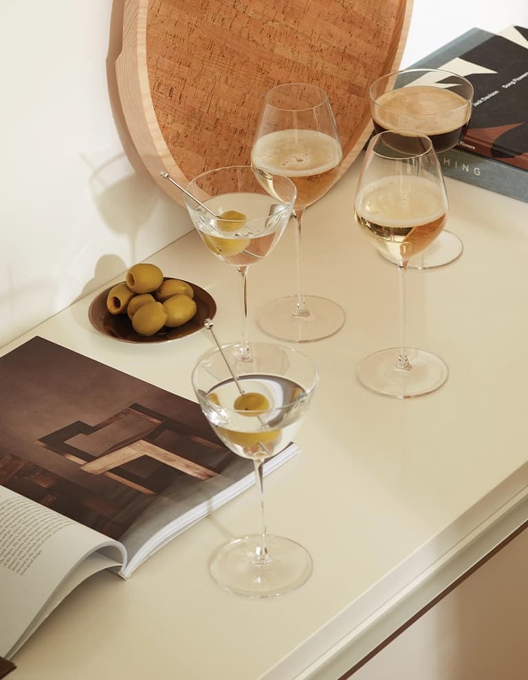 Cocktail glasses