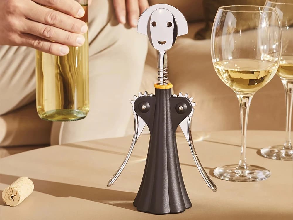 Unusual wedding gift, an Anna G corkscrew form Alessi 