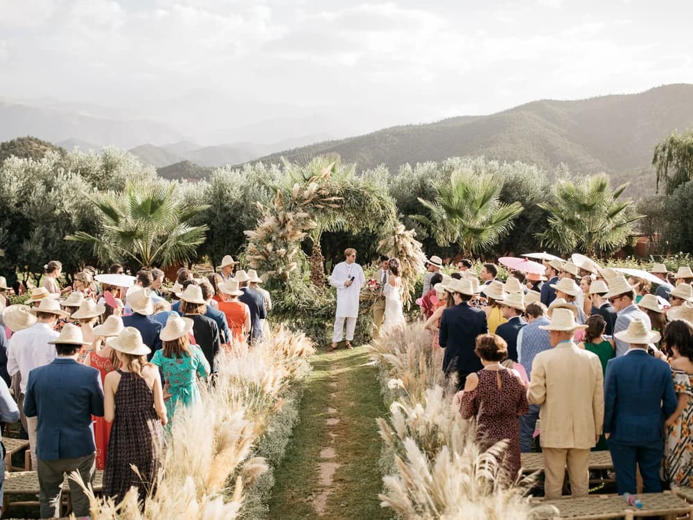 A wedding ceremony in Morocco
