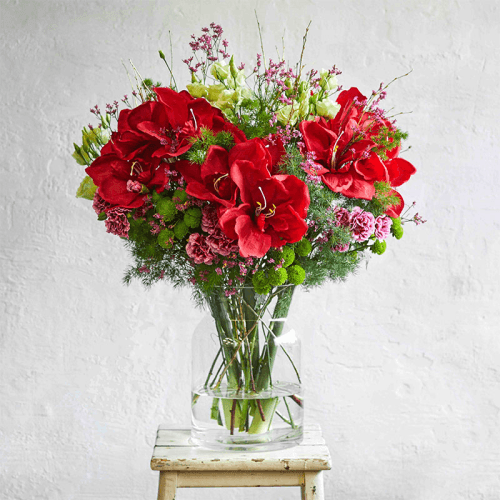 Image showing the Showstopper 12 Month Flower Subscription and Bespoke Vase product.