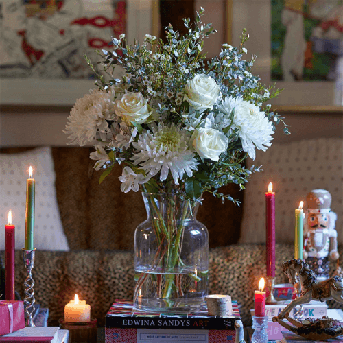 Image showing the Classic 6 Month Flower Subscription and Bespoke Vase product.