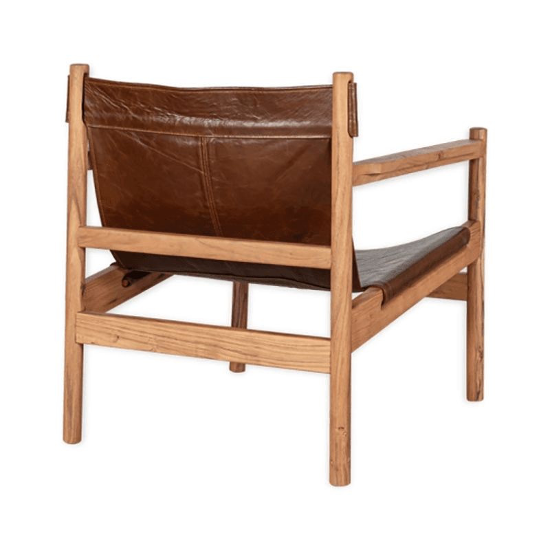 Dalibar Leather Lounger, Tan
