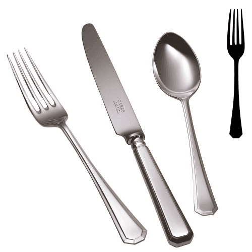 Image showing the Grecian Dessert Fork, Silver Plate product.