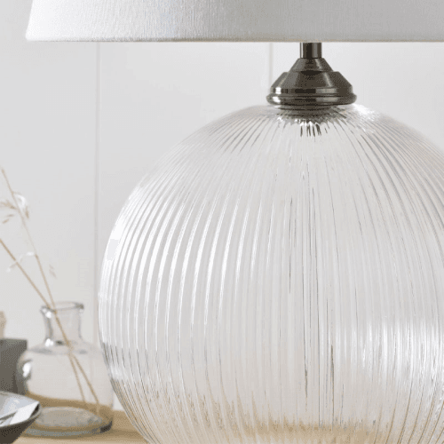 Image showing the Overton Table Lamp, 59 cm, Clear product.