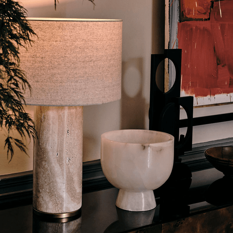 Remi Table Lamp, Cream