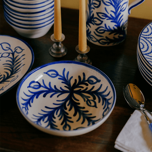 Image showing the Vina Large Bowl, D24cm, Blue product.
