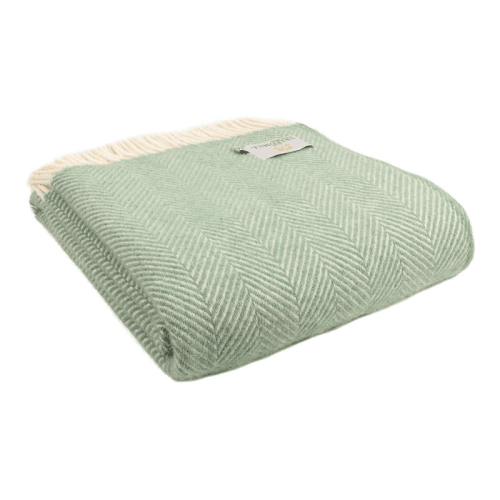 Image showing the Fishbone Throw, 150 x 183 cm, Seagreen product.