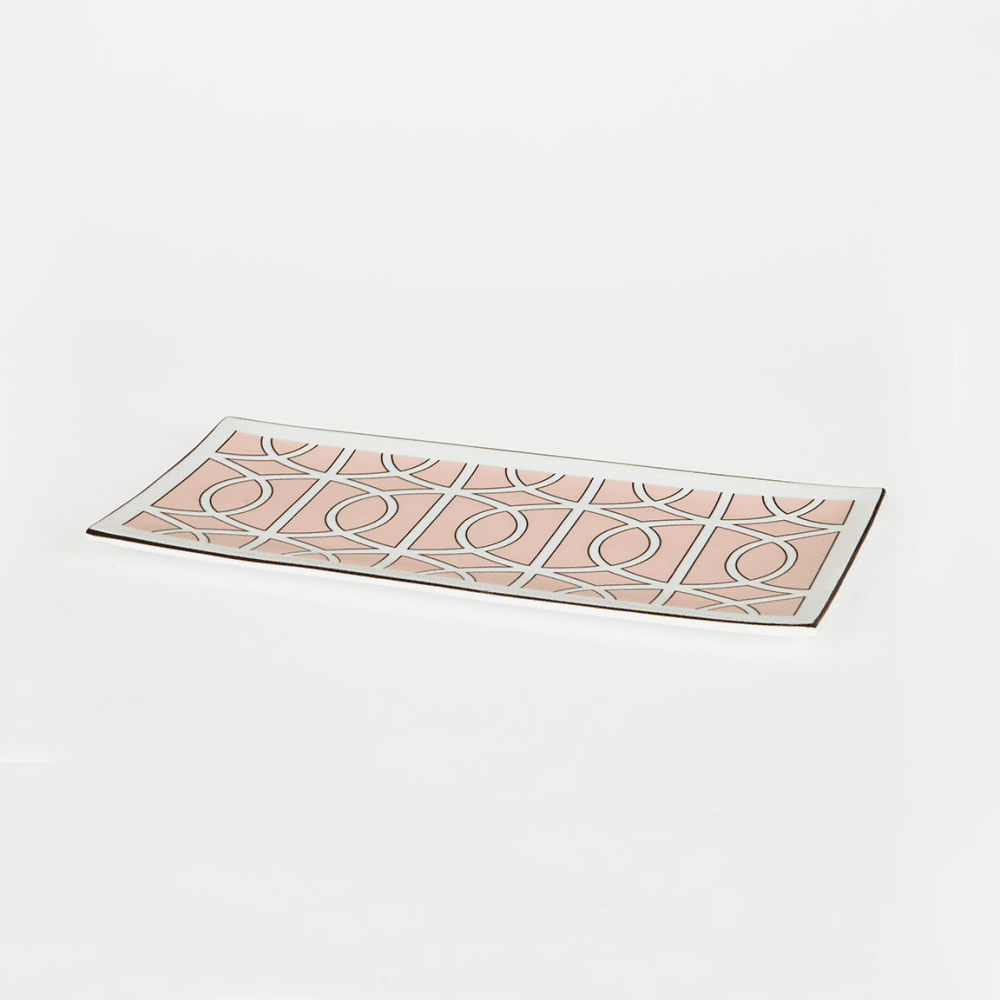 Loop Serving Plate, Blush