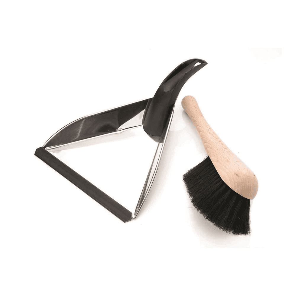 Dustpan & brush, Stainless Steel