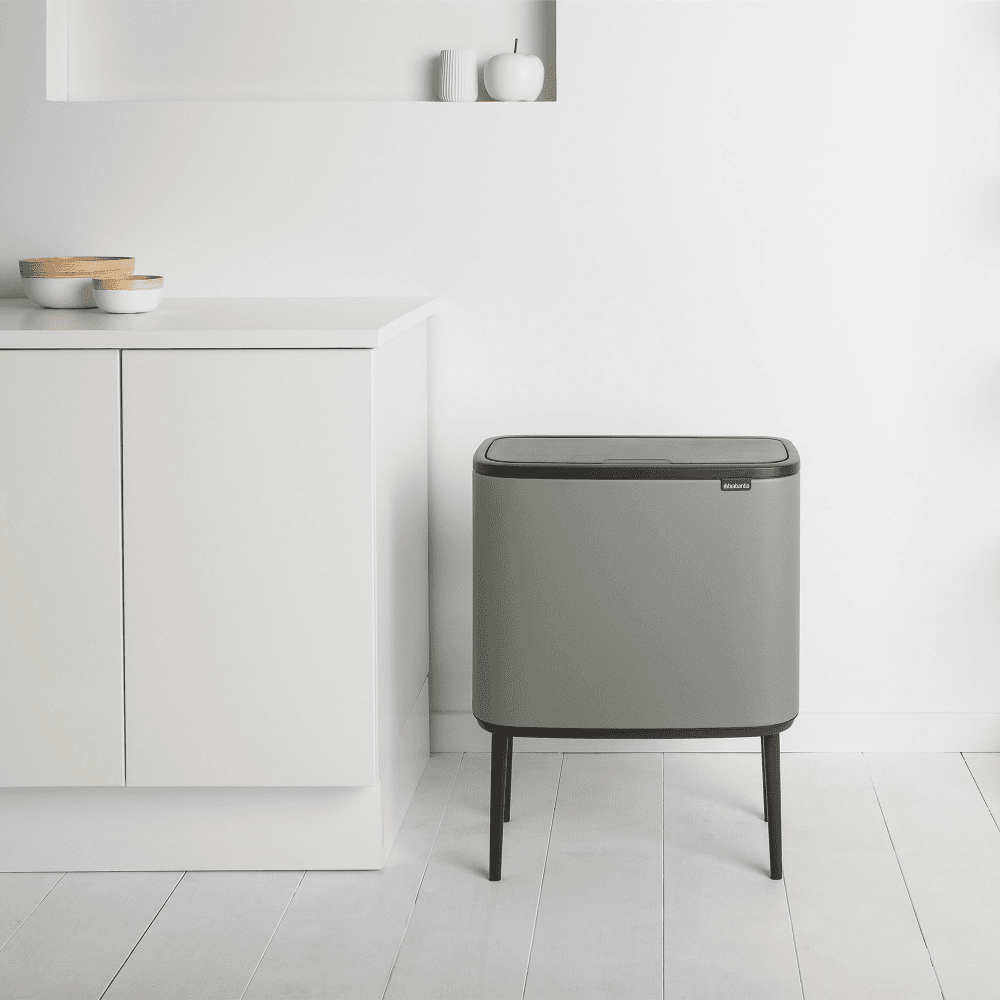 Bo Touch Bin, Mineral Concrete Grey