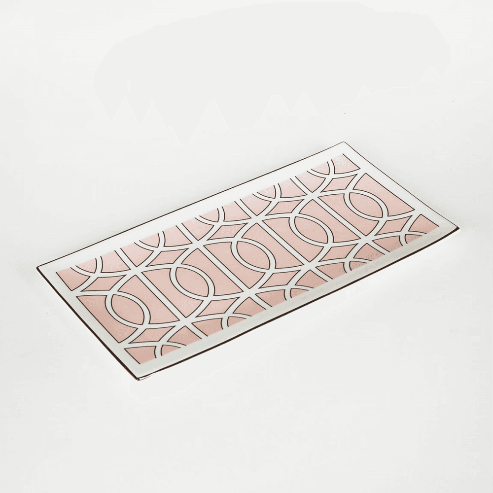 Loop Serving Plate, Blush