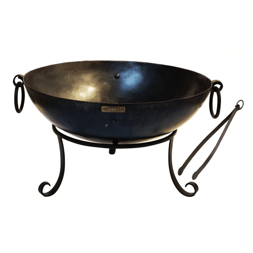 Image showing the Tula Firepit with stand, D60 cm, Black product.
