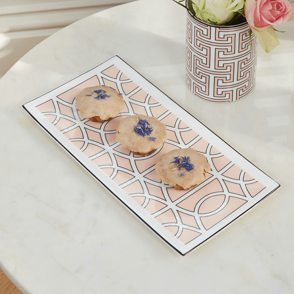 Loop Serving Plate, Blush