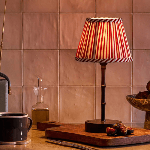 Image showing the Rechargeable Bamboo Wireless LED Lamp, 25cm, Bronze product.