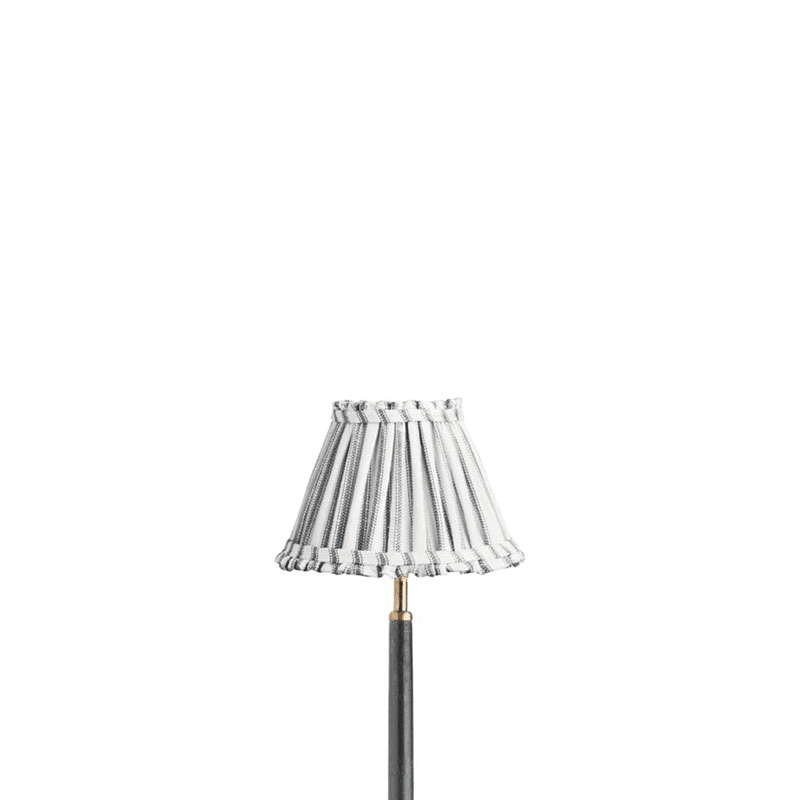 Empire Bloomer Shade, Blue Ticking Linen