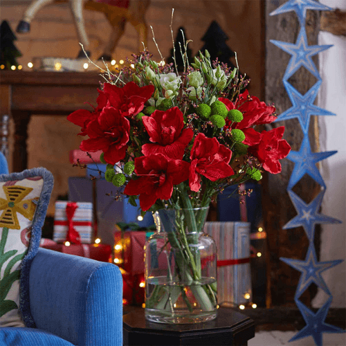 Image showing the Classic 12 Month Flower Subscription and Bespoke Vase product.