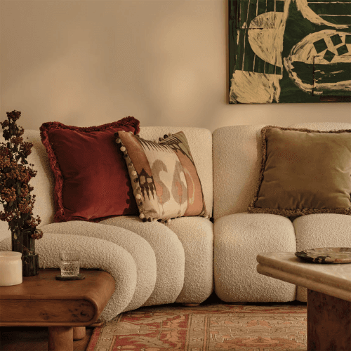 Image showing the Margeaux Cushion, 50 x 50cm, Rust product.