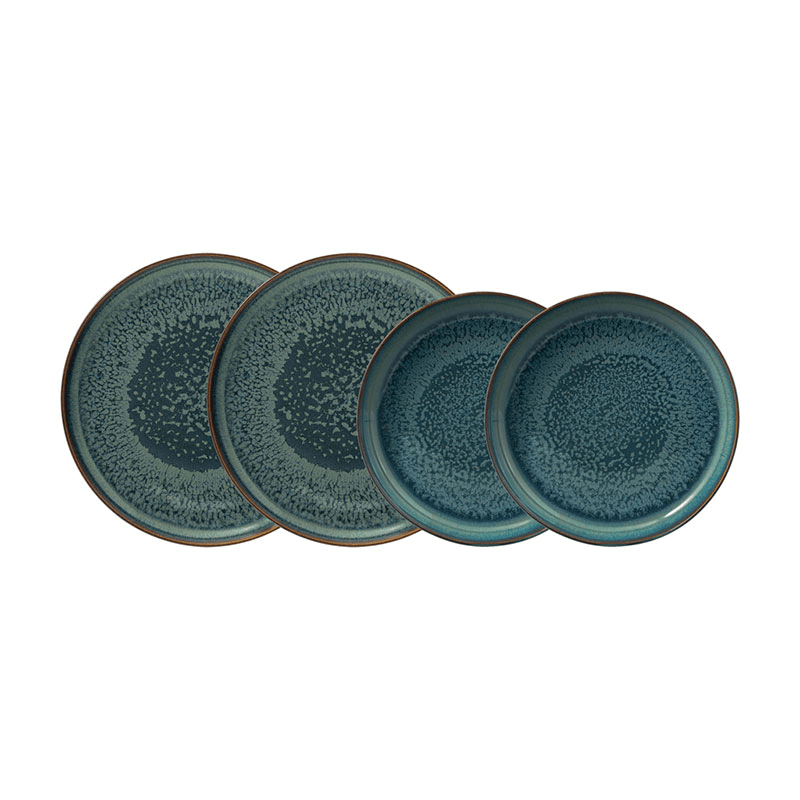 Crafted Breeze 4 Piece Dinnerware Set, Green