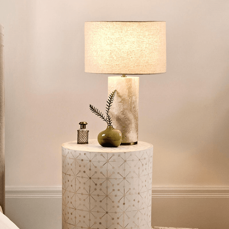 Remi Table Lamp, Cream