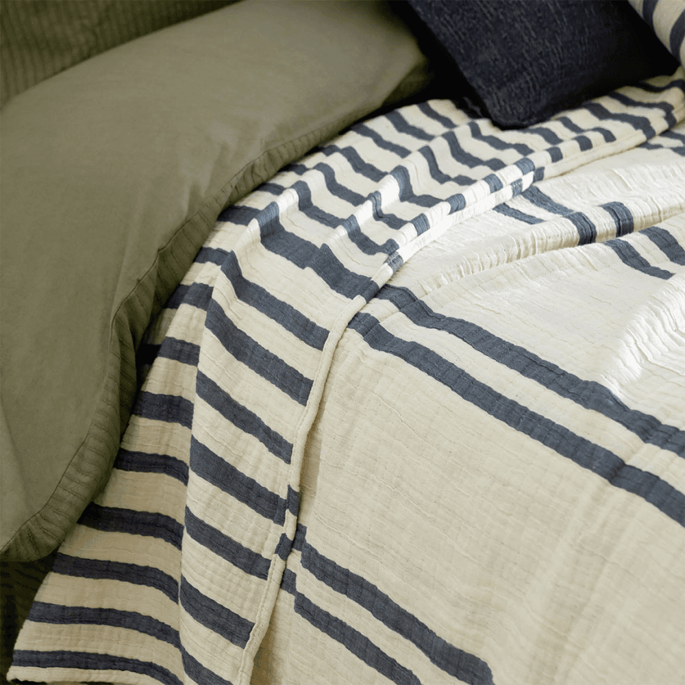 Woven Stripe Bedspread
