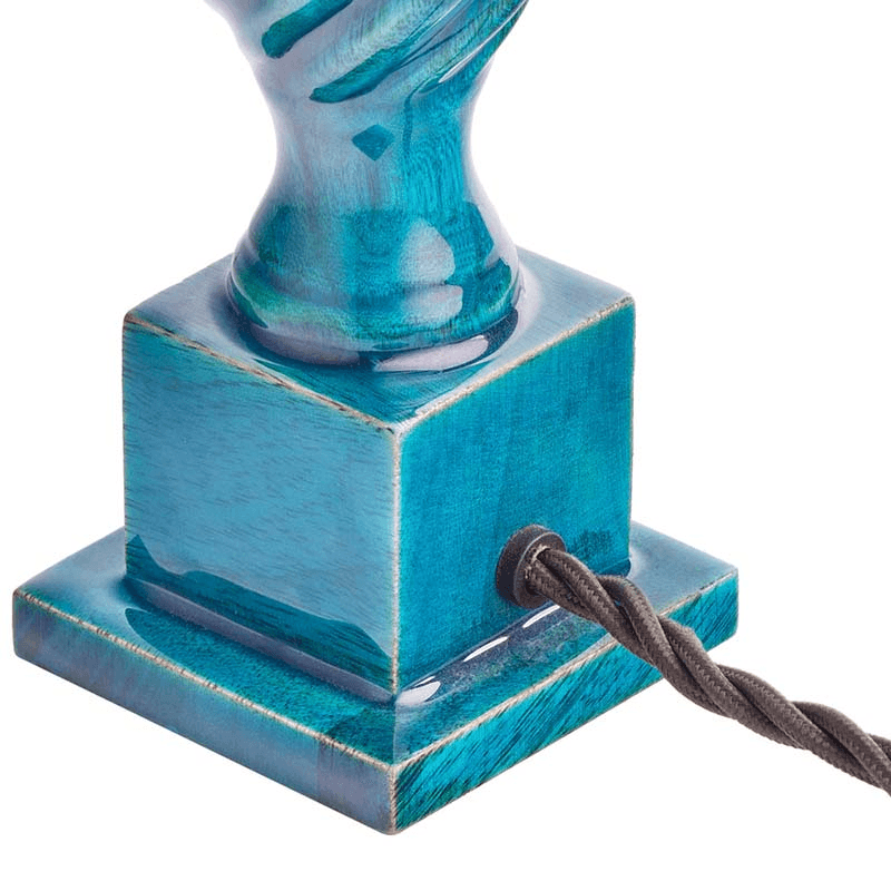 Ives Table Lamp, Turquoise
