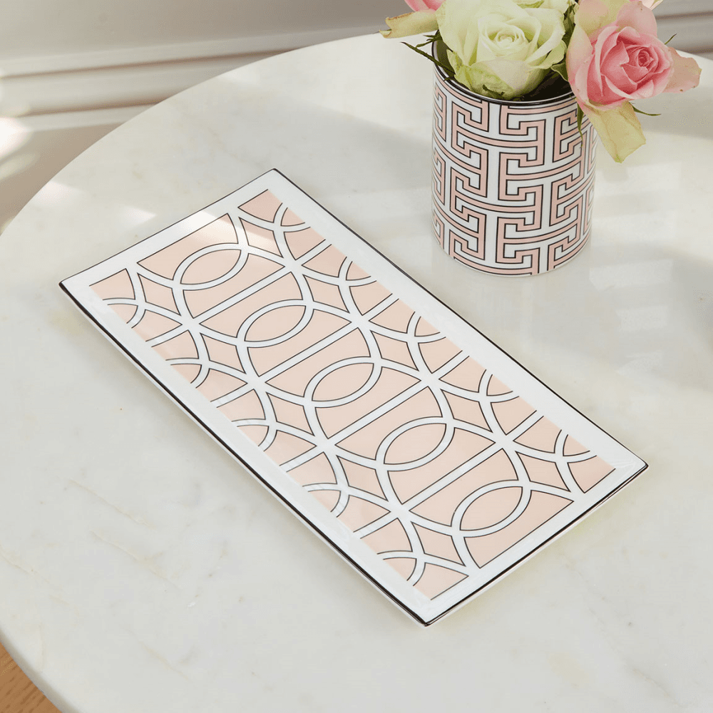 Loop Serving Plate, Blush