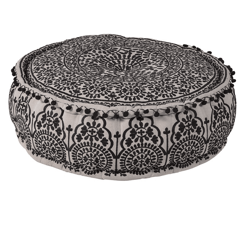 Pouf, Black/White