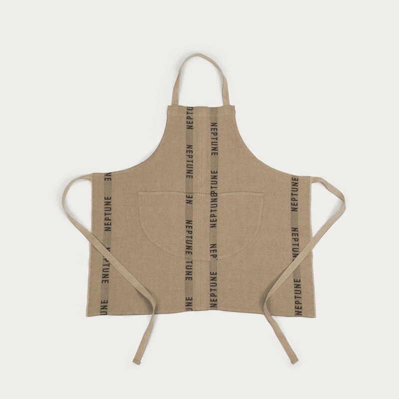 Neptune Kitchen Apron, Natural/Black