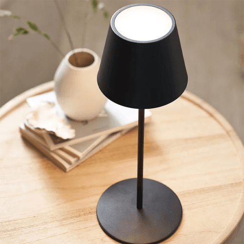 Image showing the Menton Portable Lamp, 34 x 12 cm, Black product.
