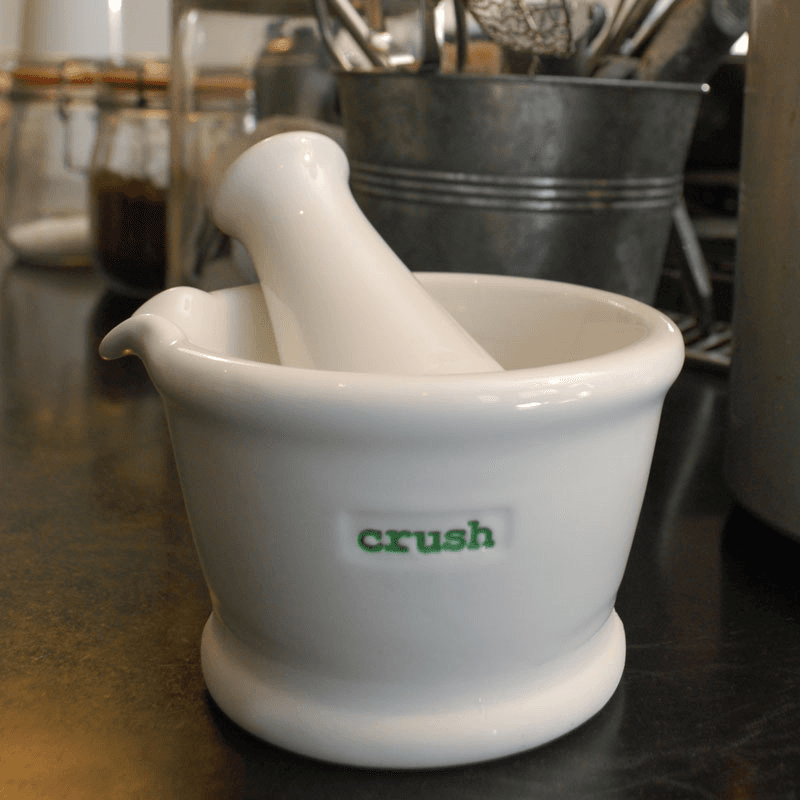 Word Pestle and Mortar "Crush"