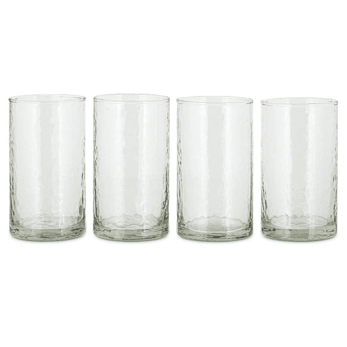Image showing the Yala Set of 4 Highball Glasses, 300ml, Clear product.