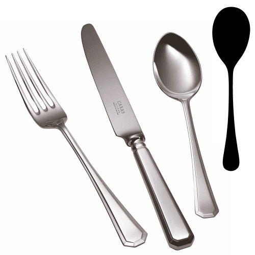 Image showing the Grecian Salad Serving Spoon, Silver Plate product.