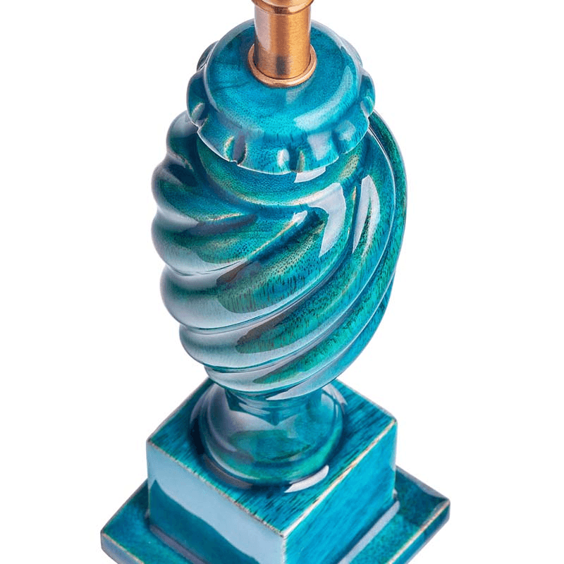 Ives Table Lamp, Turquoise