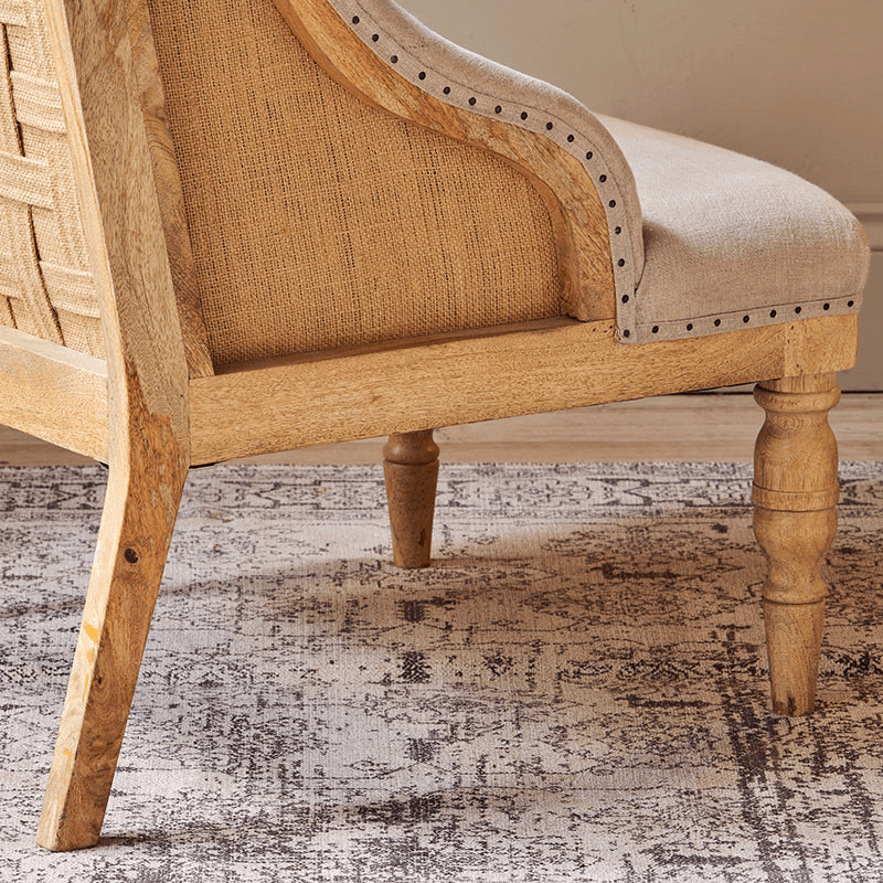 Elbu Deconstructed Linen Armchair