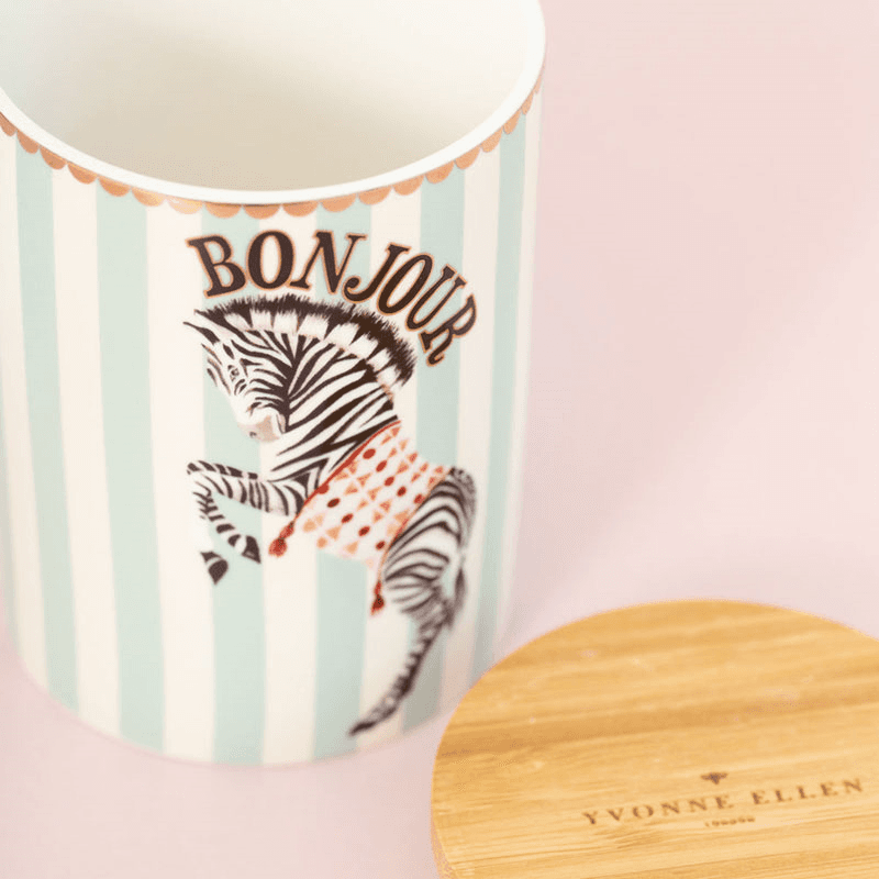 Zebra Storage Jar, Multi