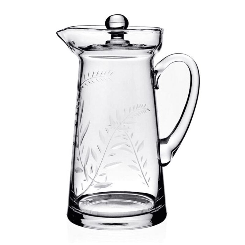 Jasmine Covered Pitcher, Clear